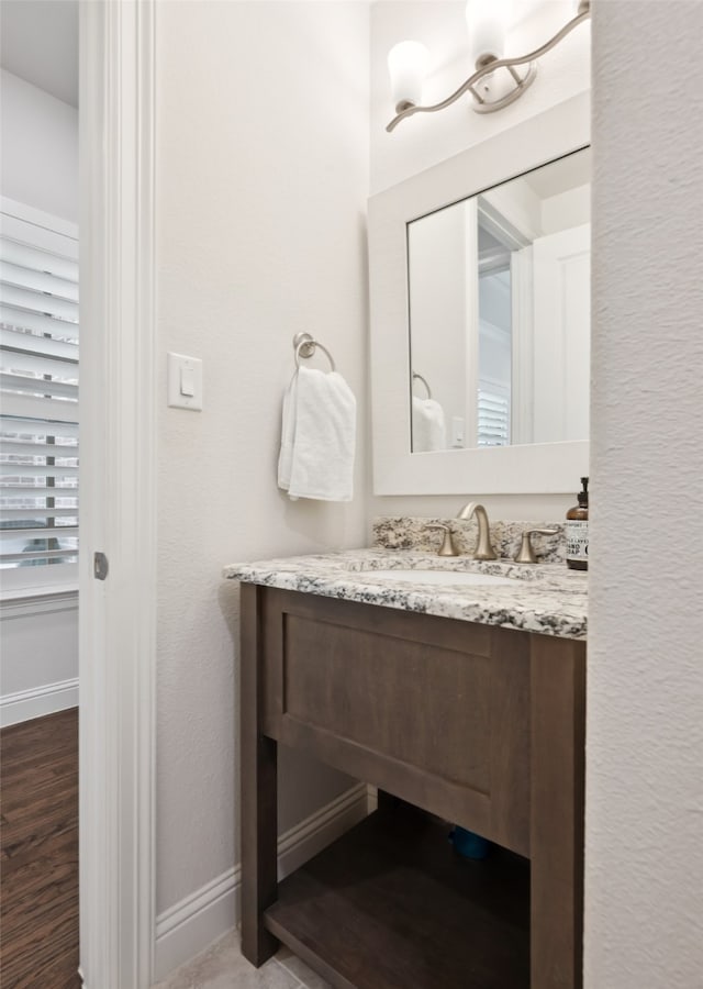 2751 Langley Way, Prosper, TX 75078 - bathroom featuring vanity and baseboards