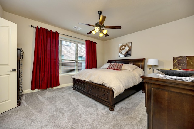 7219 Brisa Rd, Grand Prairie, TX 75054 - bedroom with light carpet and ceiling fan