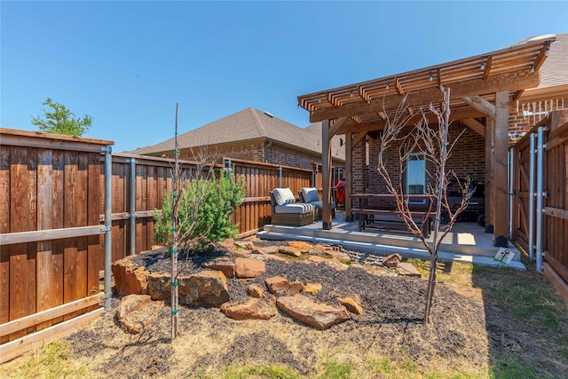 2265 Obsidian Dr, Little Elm, TX 76227 - view of yard featuring a wooden deck and a pergola