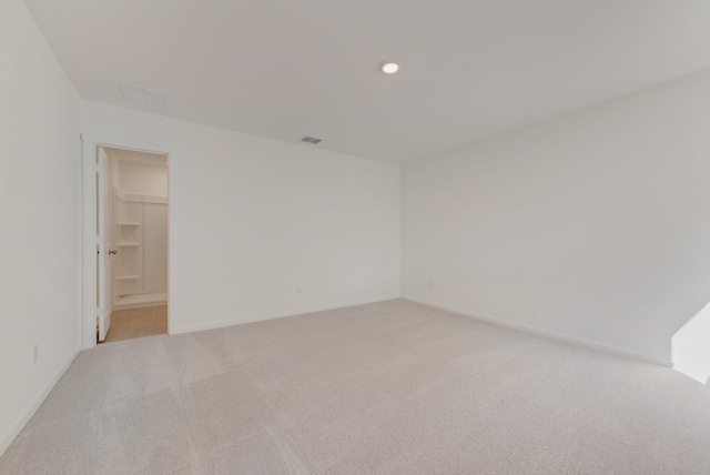 1657 Crested Way, Fort Worth, TX 76140 - spare room featuring light carpet and recessed lighting