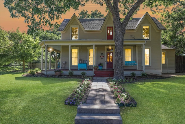 401 N Benge, Mckinney, TX 75069 - view of front of house featuring a porch and roof with shingles