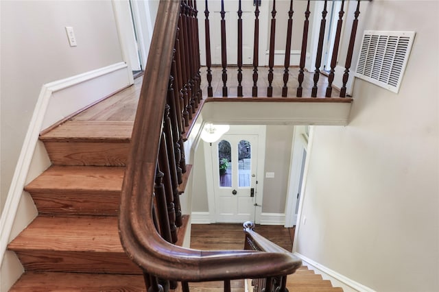 401 N Benge, Mckinney, TX 75069 - stairs featuring wood finished floors