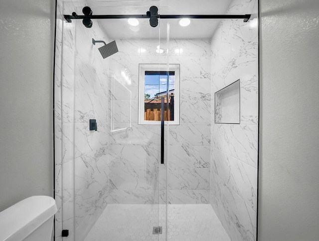 3505 Morningstar Ln, Farmers Branch, TX 75234 - full bathroom featuring a marble finish shower