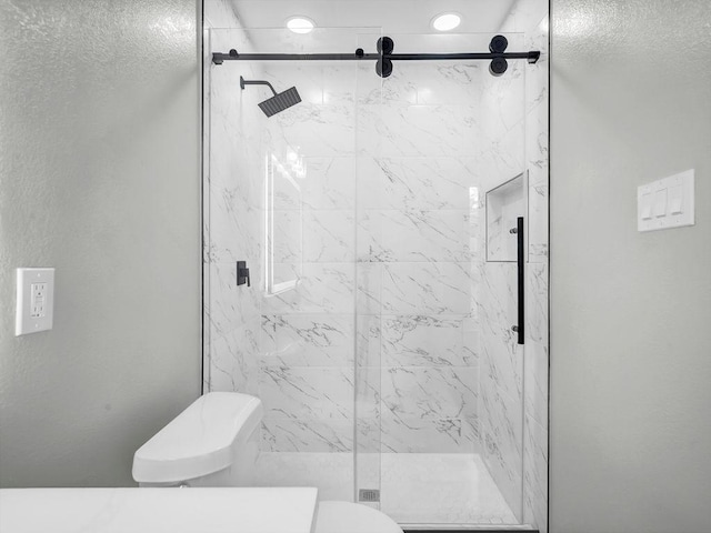 3505 Morningstar Ln, Farmers Branch, TX 75234 - full bath featuring a marble finish shower