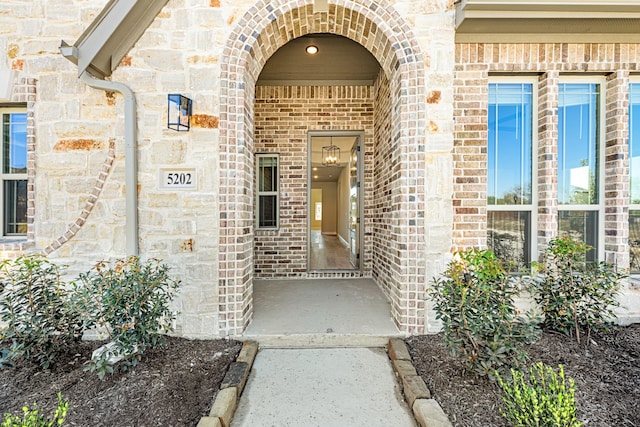 5202 Rowlan Row, Midlothian, TX 76065 - entrance to property with brick siding and stone siding