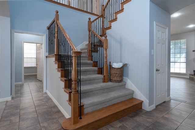 4748 Mcbreyer Pl, Fort Worth, TX 76244 - stairs featuring baseboards and recessed lighting