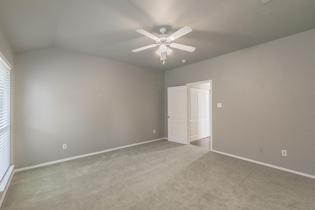 1102 David Dr, Euless, TX 76040 - unfurnished bedroom with carpet, a ceiling fan, and lofted ceiling