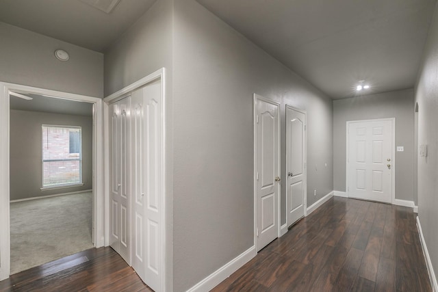 1102 David Dr, Euless, TX 76040 - hall featuring dark wood-style floors