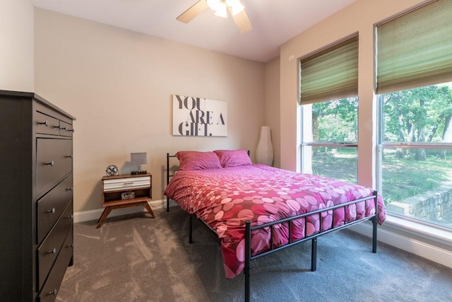 1211 Circle Ln, Bedford, TX 76022 - bedroom featuring carpet flooring and ceiling fan