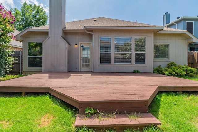 6736 Braeview Dr, Fort Worth, TX 76137 - view of wooden deck