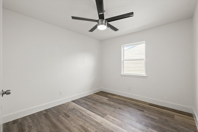 4807 Bedford Dr, Mesquite, TX 75150 - spare room with wood finished floors and ceiling fan