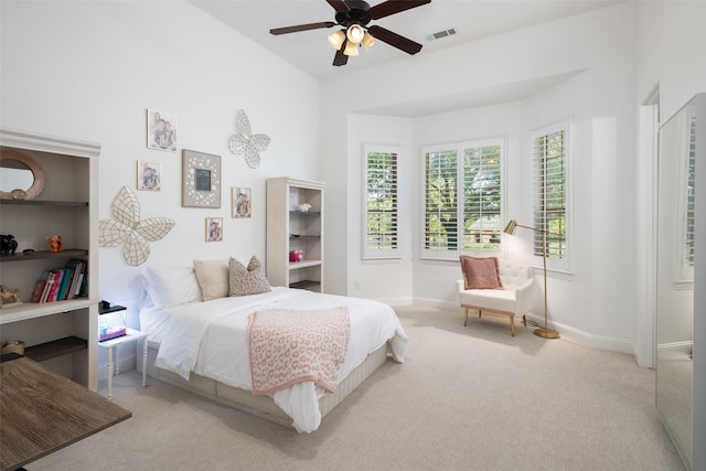 1861 Sand Creek Dr, Prosper, TX 75078 - bedroom featuring carpet floors and ceiling fan