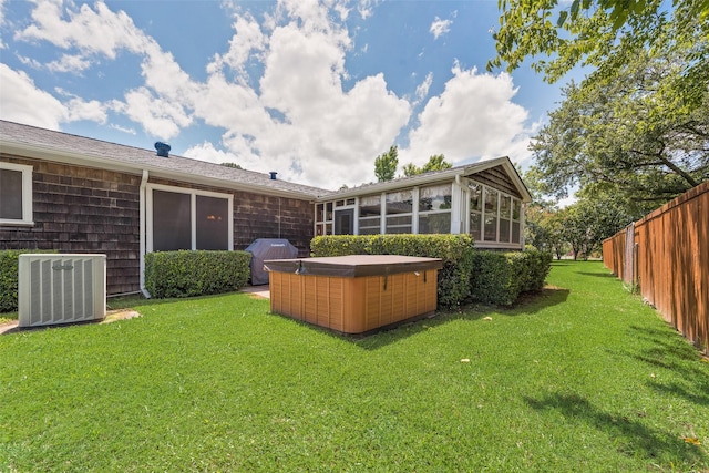 1102 Griffith Ave, Terrell, TX 75160 - view of yard featuring a sunroom