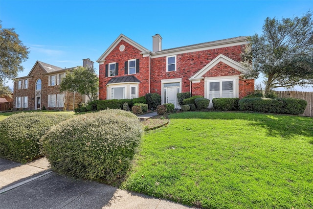 1512 La Paz Dr, Plano, TX 75074 - view of front of home featuring a chimney and brick siding