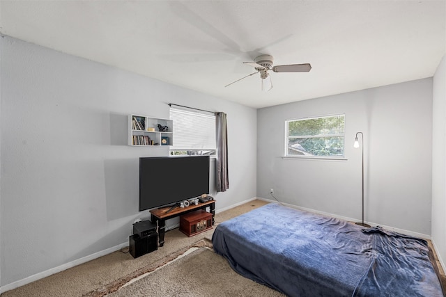 431 Brookwood Dr, Woodway, TX 76712 - bedroom featuring a ceiling fan and carpet floors