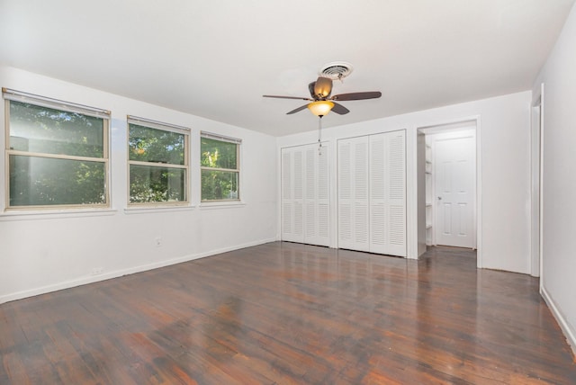 507 Vernet St, Richardson, TX 75080 - spare room with a ceiling fan and wood finished floors