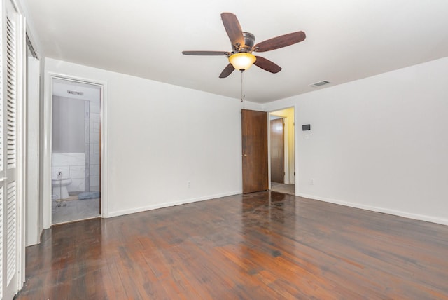 507 Vernet St, Richardson, TX 75080 - spare room featuring wood finished floors and ceiling fan