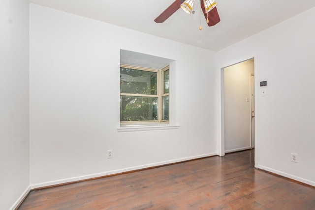 507 Vernet St, Richardson, TX 75080 - unfurnished room featuring a ceiling fan and wood finished floors