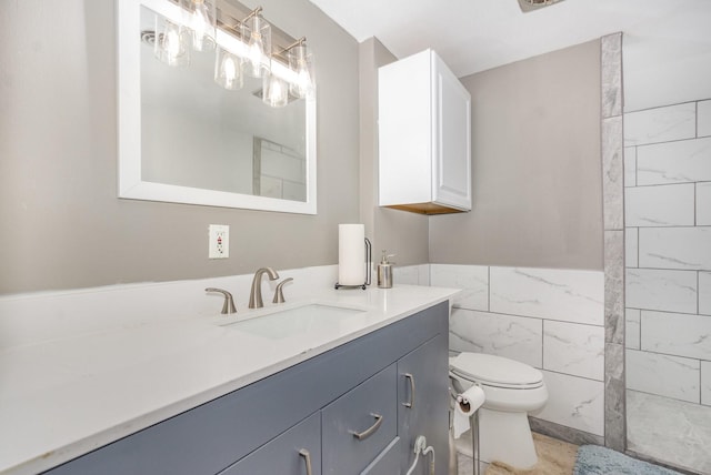 507 Vernet St, Richardson, TX 75080 - full bathroom with vanity and tile walls