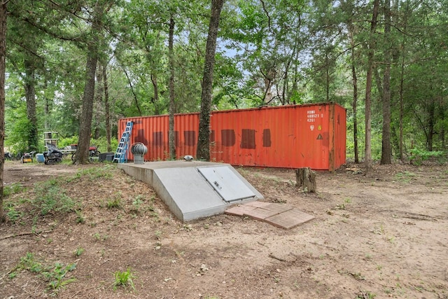 3121 SE County Road 2135, Corsicana, TX 75109 - entry to storm shelter