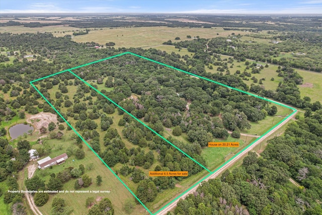 3121 SE County Road 2135, Corsicana, TX 75109 - view of property location with property boundaries highlighted