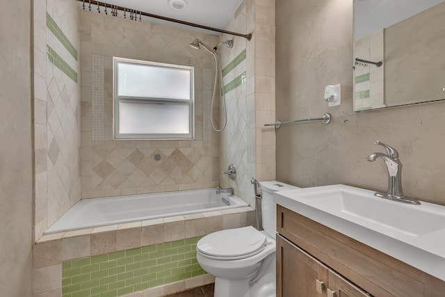 11502 Rupley Ln, Dallas, TX 75218 - full bathroom with tiled shower / bath and vanity