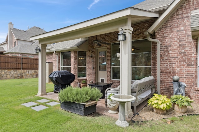 6044 Larkspur Ln, Frisco, TX 75036 - view of patio / terrace with grilling area and outdoor lounge area