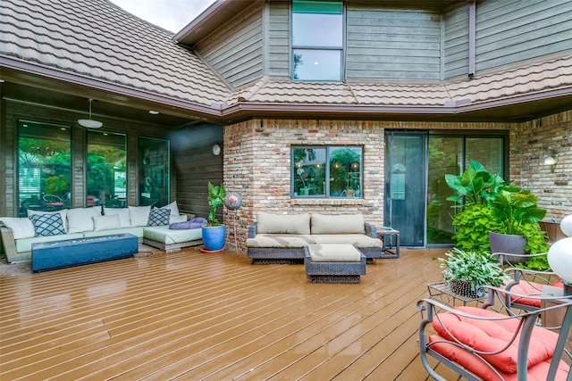 1600 Crockett Cir, Irving, TX 75038 - wooden terrace with an outdoor hangout area