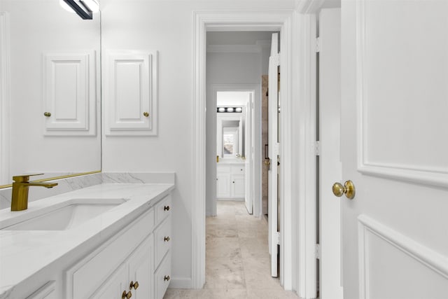 3928 Dove Creek Ln, Plano, TX 75093 - bathroom featuring vanity and baseboards
