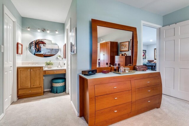 5715 Northaven Rd, Dallas, TX 75230 - bathroom featuring vanity and track lighting