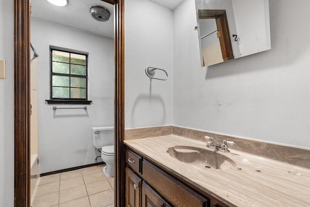 2214 Parkside Dr, Denton, TX 76201 - full bathroom featuring vanity, tile patterned floors, and bathing tub / shower combination