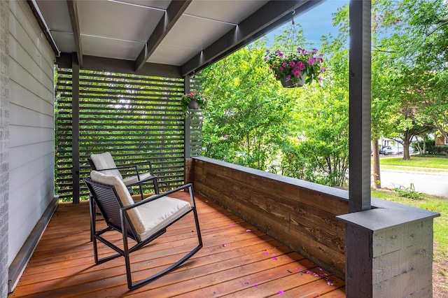 2711 El Tivoli Dr, Dallas, TX 75211 - view of wooden deck