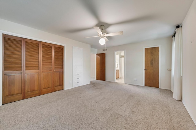 13861 Far Hills Ln, Dallas, TX 75240 - unfurnished bedroom with carpet, a ceiling fan, and ensuite bathroom