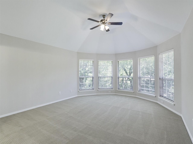 925 Canongate Dr, Flower Mound, TX 75022 - carpeted spare room featuring healthy amount of natural light, a ceiling fan, and vaulted ceiling