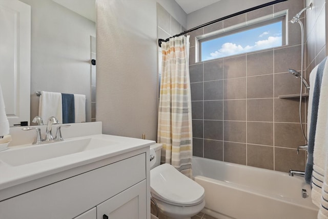 204 Big Sky Cir, Northlake, TX 76226 - bathroom with shower / bathtub combination with curtain and vanity
