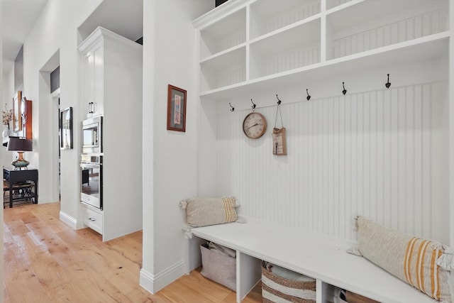 204 Big Sky Cir, Northlake, TX 76226 - mudroom featuring light wood-style floors and baseboards
