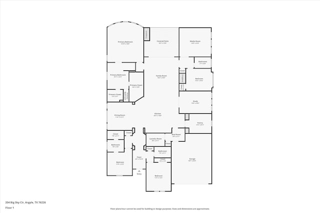 204 Big Sky Cir, Northlake, TX 76226 - view of home floor plan