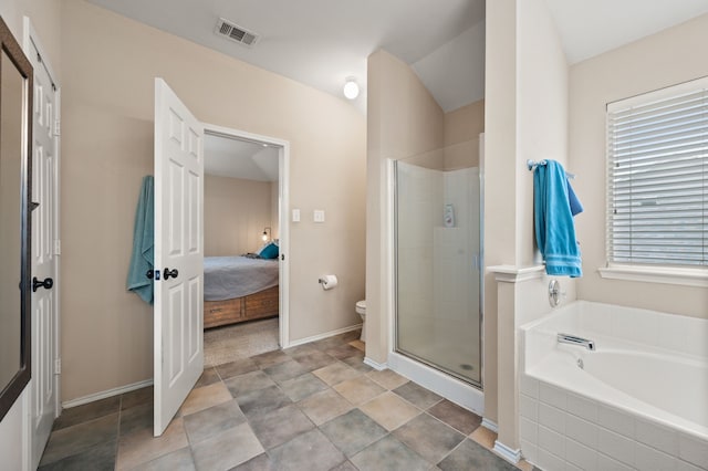 13341 Ridgepointe Rd, Fort Worth, TX 76244 - full bathroom with a bath, a stall shower, and connected bathroom