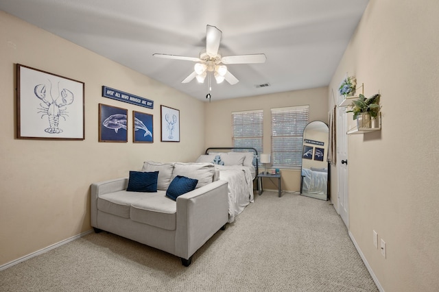13341 Ridgepointe Rd, Fort Worth, TX 76244 - bedroom with carpet floors and ceiling fan