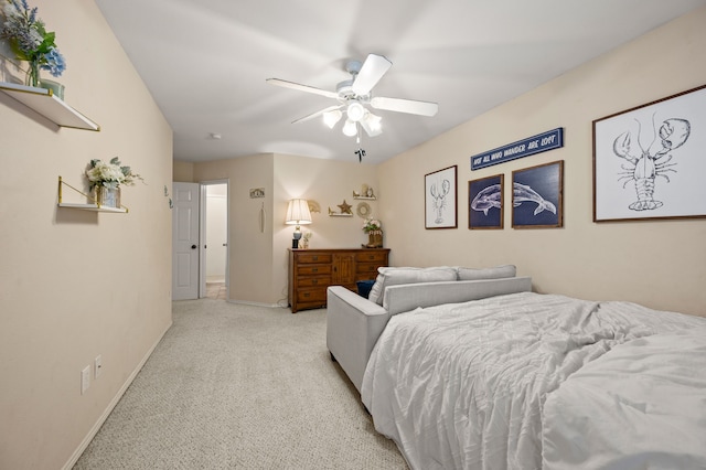 13341 Ridgepointe Rd, Fort Worth, TX 76244 - bedroom featuring light colored carpet and ceiling fan
