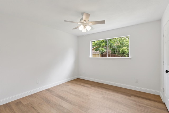 1100 Longworth Dr, Plano, TX 75075 - spare room with ceiling fan and light wood finished floors