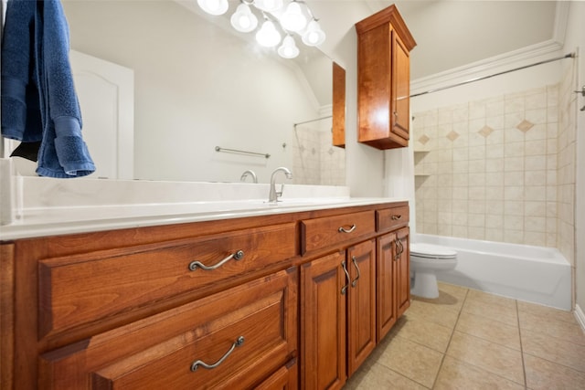 220 Arbor Ln, Haslet, TX 76052 - bathroom featuring vanity, tile patterned flooring, and bathtub / shower combination