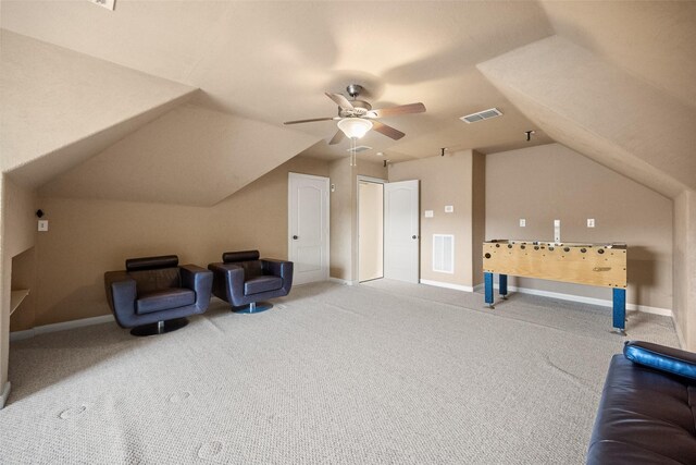 220 Arbor Ln, Haslet, TX 76052 - additional living space featuring lofted ceiling, carpet flooring, and ceiling fan