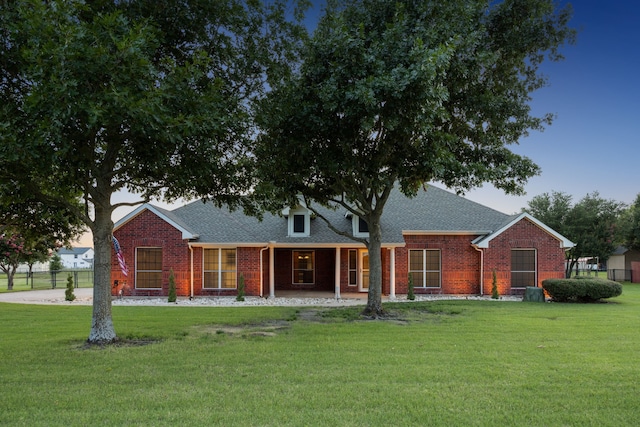 700 Lake Vista Ln, Lavon, TX 75166 - back of house featuring brick siding and roof with shingles