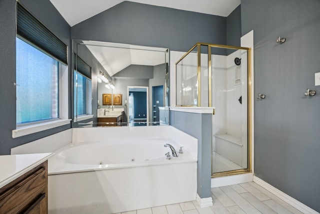 700 Lake Vista Ln, Lavon, TX 75166 - full bathroom with double vanity and a garden tub