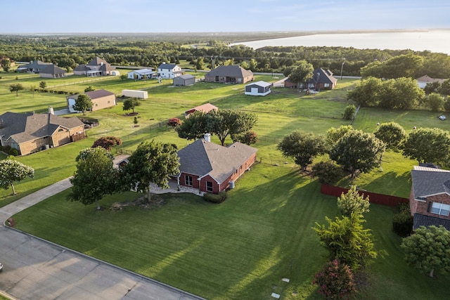 700 Lake Vista Ln, Lavon, TX 75166 - aerial perspective of suburban area featuring a large body of water