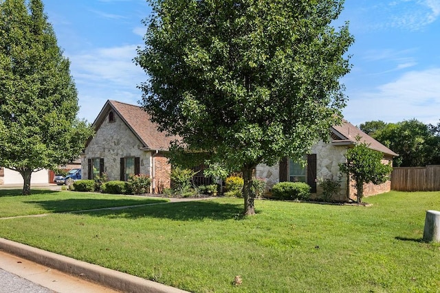 2110 Park Rdg, Denison, TX 75020 - view of front of home featuring stone siding