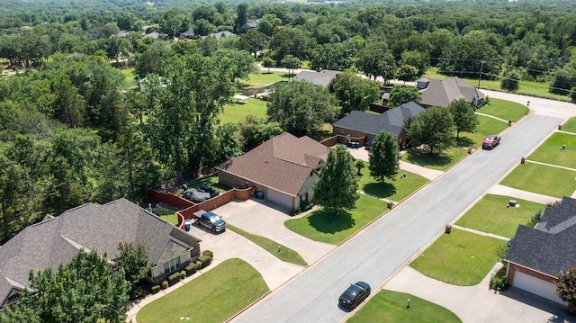 2110 Park Rdg, Denison, TX 75020 - aerial view of residential area featuring a forest