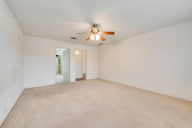 4305 Sonoma Dr, Denton, TX 76226 - empty room featuring a ceiling fan and light colored carpet