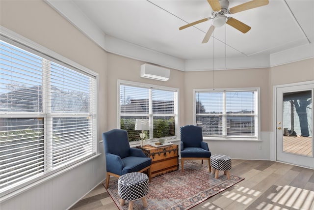 111 Hickory Creek Cir, Gun Barrel City, TX 75156 - sunroom / solarium with a wall mounted AC and plenty of natural light